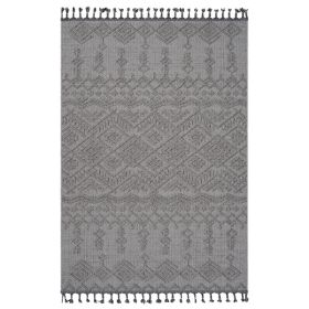 Guros  C Ollection 5X7 White  White  Traditional Indoor  Outdoor Area Rug