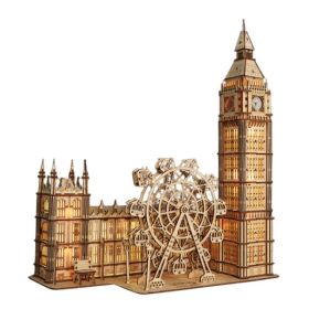 3D Wooden Puzzle Big Ben Model Kits Desktop Clock DIY Building Blocks Creative Gift Home Decor For Family Unique Christmas Gift (Option: defaulttitle)